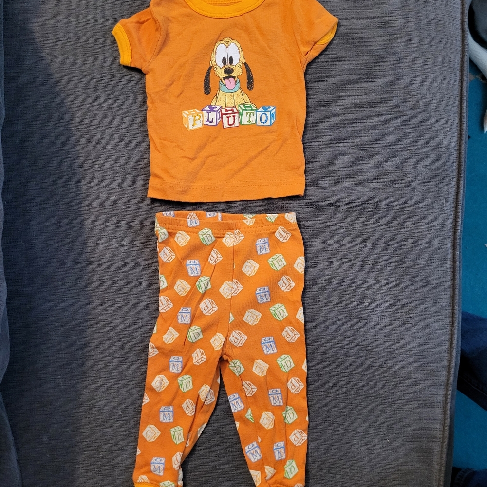 2 for $10 Disney Baby 2 piece Pluto Pajama - Snug Fit
